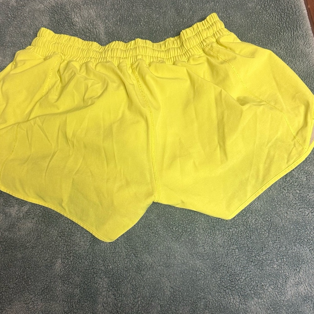 lululemon athletica Yellow Athletic Shorts